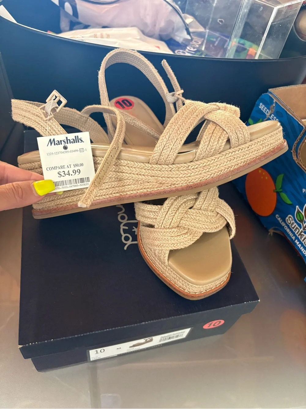 Splendid Natural Braided Espadrille Platform Sandals - Beige